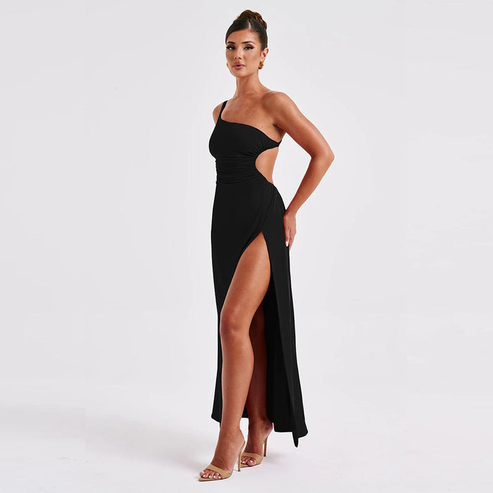 Zuri Slit Dress - Black