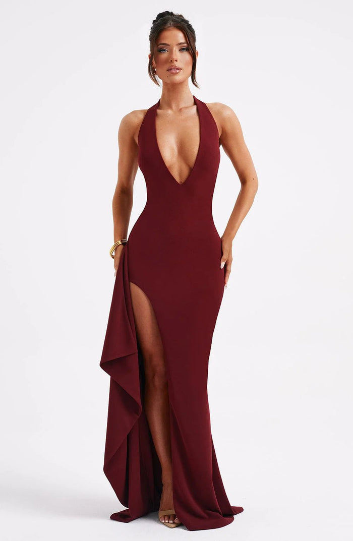 Zyla Dress - Maroon